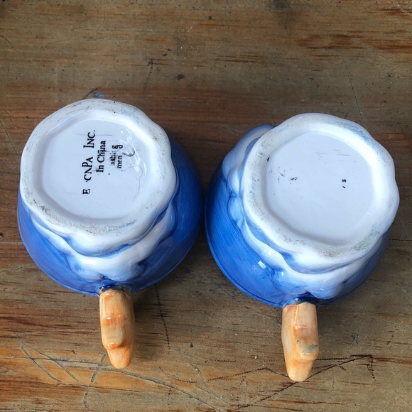 Set of 2 Blue Cups with Clouds at the Bottom & Yellow Stars on the Handles - Picture 6 of 8